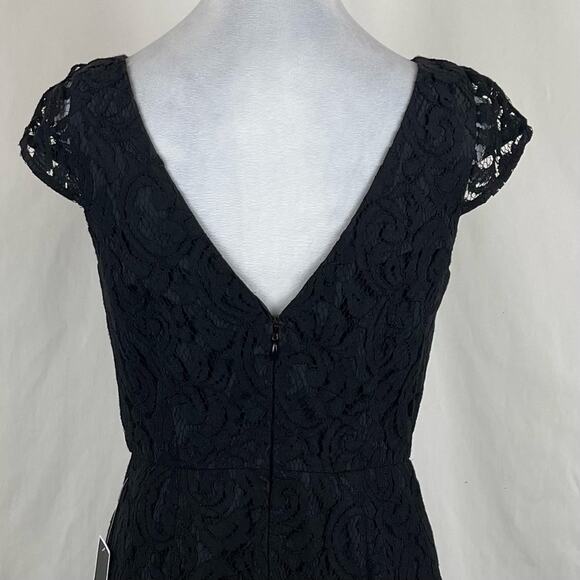 J Crew Sheer Black Lace Party Event Occasion Sheath Dress NWT Size 6 - Picture 6 of 14